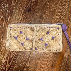 The Vintage Wicker Woven Clutch by Ernest
